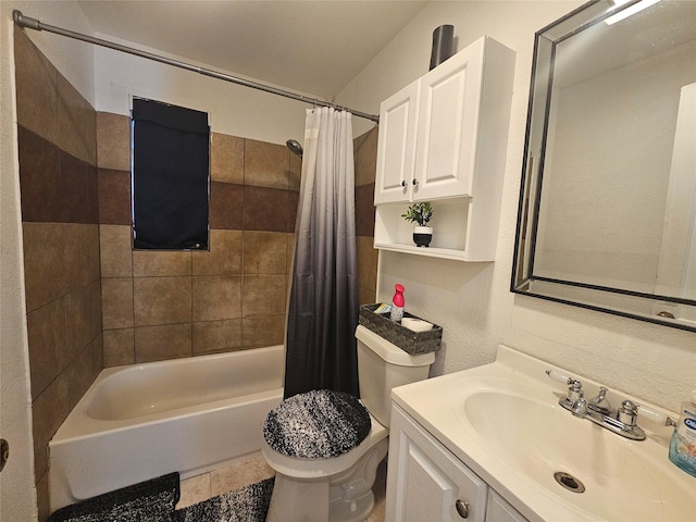 120 E Marguerita Dr, Garland, TX 75040 - full bath featuring shower / tub combo, vanity, and toilet