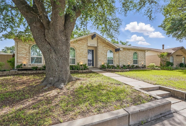 6005 Redwood Ln, Rowlett, TX 75089 - view of front of property with a front yard and brick siding