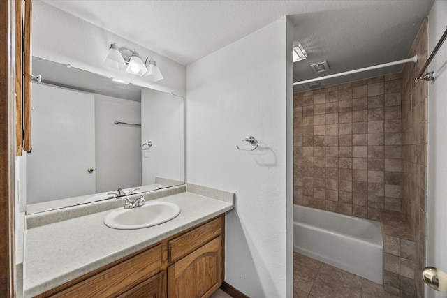 1206 Signal Ridge Pl, Rockwall, TX 75032 - bathroom with tub / shower combination, tile patterned flooring, and vanity