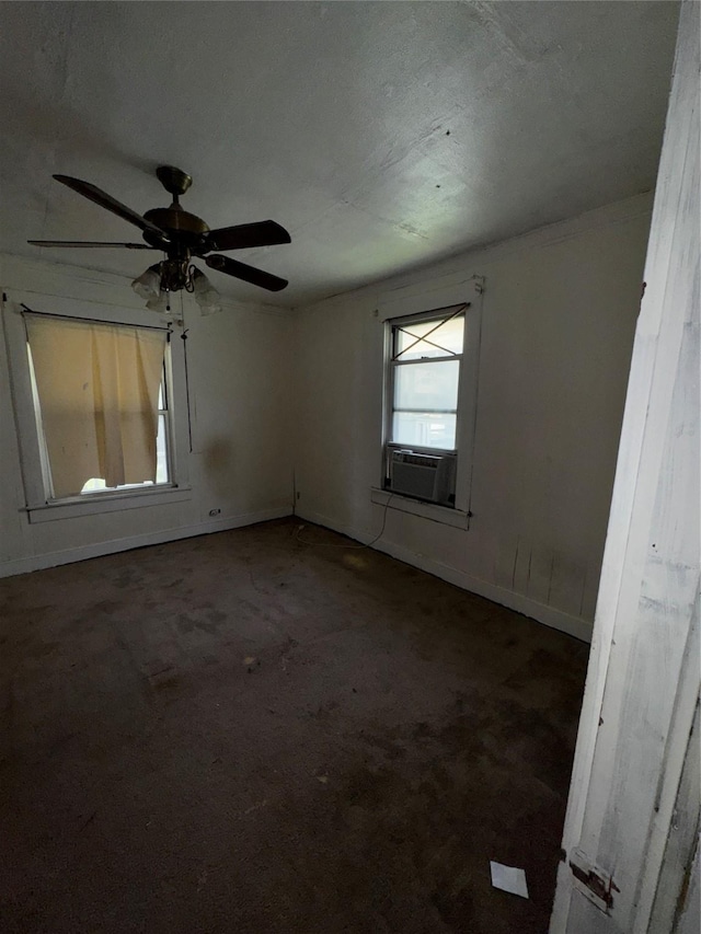 1205 W Arlington Ave, Fort Worth, TX 76110 - carpeted spare room with cooling unit and a ceiling fan