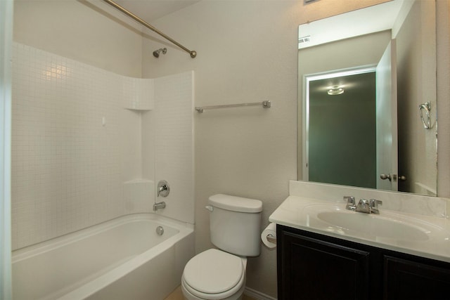 1407 Swan Ridge Dr, Sherman, TX 75092 - full bathroom with toilet, vanity, and bathing tub / shower combination