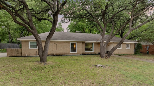 115 Mill Pond Rd, Denton, TX 76209 - ranch-style house featuring brick siding and a shingled roof