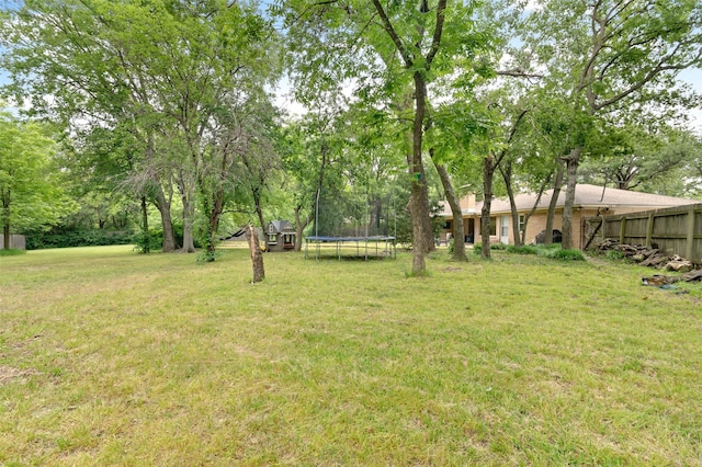 115 Mill Pond Rd, Denton, TX 76209 - view of yard with a trampoline