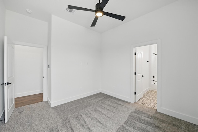 500 Longhorn Dr, Springtown, TX 76082 - carpeted spare room with a ceiling fan, baseboards, and a smoke detector