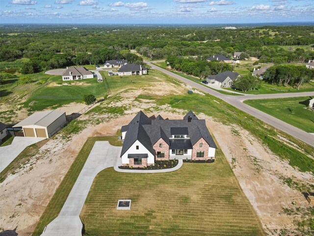 500 Longhorn Dr, Springtown, TX 76082 - aerial view of property and surrounding area featuring a forest