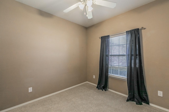 8301 Clearbrook Dr, Fort Worth, TX 76123 - spare room with ceiling fan, carpet flooring, and baseboards