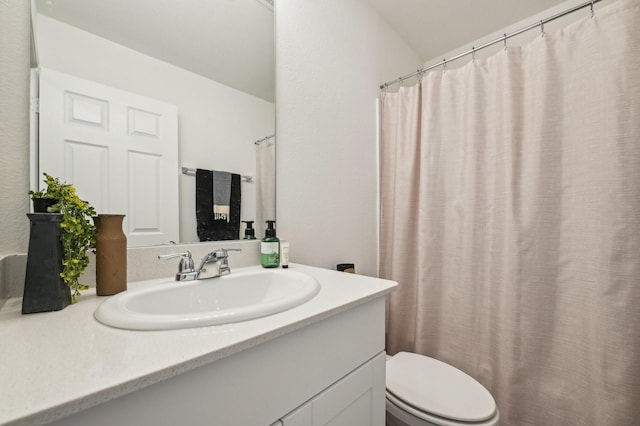 1229 Autumn Mist Ln, Forney, TX 75126 - bathroom featuring vanity, toilet, and a shower with shower curtain