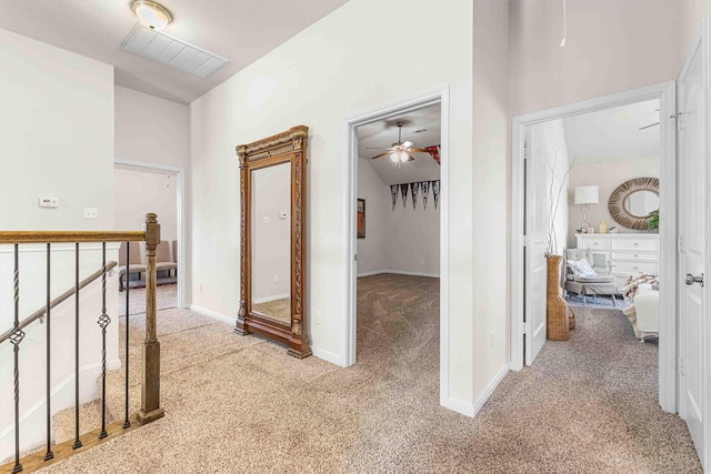 10805 Aurora Dr, Waco, TX 76708 - hall with carpet and baseboards