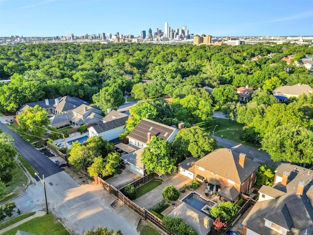 747 Kessler Lake Dr, Dallas, TX 75208 - drone / aerial view of a skyline view