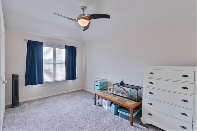 3066 Stoney Hollow Ln, Rockwall, TX 75087 - sitting room with ceiling fan, carpet, and baseboards