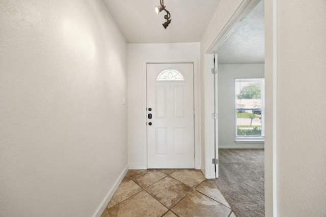 entryway with baseboards