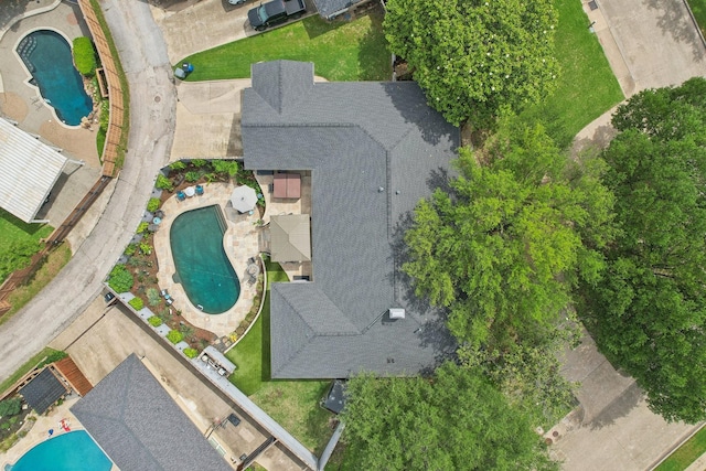 4222 Laren Ln, Dallas, TX 75244 - aerial view of a pool area