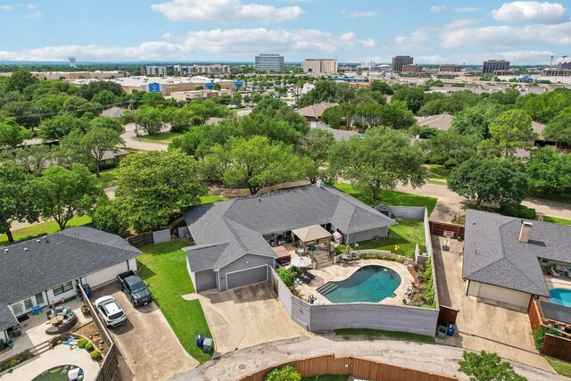4222 Laren Ln, Dallas, TX 75244 - view of urban area with a pool
