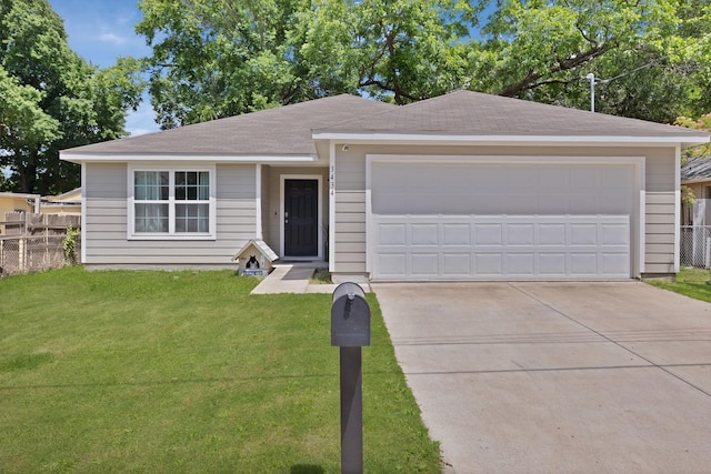 3434 Chicago St, Dallas, TX 75212 - ranch-style house featuring a garage and roof with shingles