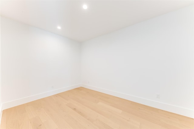 9895 Kingsway Ave, Dallas, TX 75230 - empty room with light wood-style floors, baseboards, and recessed lighting