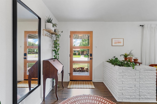2137 Lenamon St, Waco, TX 76710 - foyer featuring wood finished floors, plenty of natural light, and baseboards