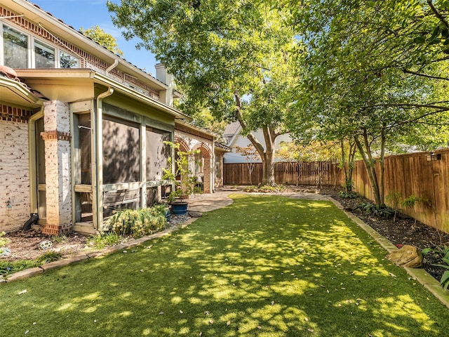 6302 Waggoner Dr, Dallas, TX 75230 - view of yard with a sunroom
