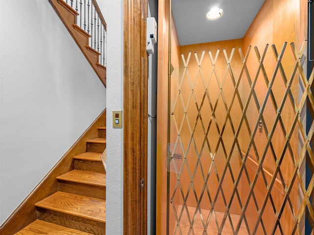 6302 Waggoner Dr, Dallas, TX 75230 - stairs featuring elevator