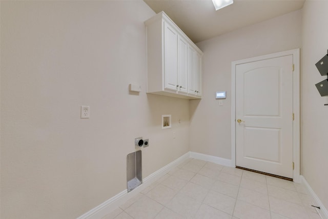 8621 Nichols Way N, Richland Hills, TX 76180 - washroom featuring cabinet space, washer hookup, hookup for an electric dryer, and baseboards