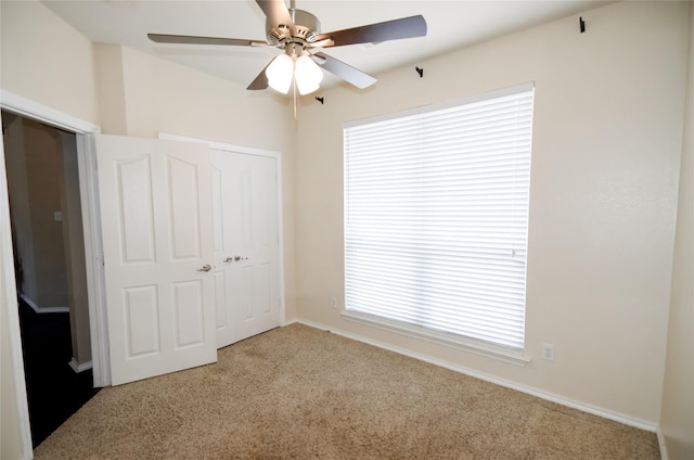 708 Flora Vista Ct, Arlington, TX 76002 - unfurnished bedroom with carpet floors, a closet, ceiling fan, and baseboards
