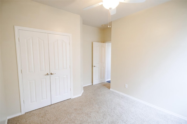 708 Flora Vista Ct, Arlington, TX 76002 - unfurnished bedroom featuring carpet, a closet, a ceiling fan, and baseboards