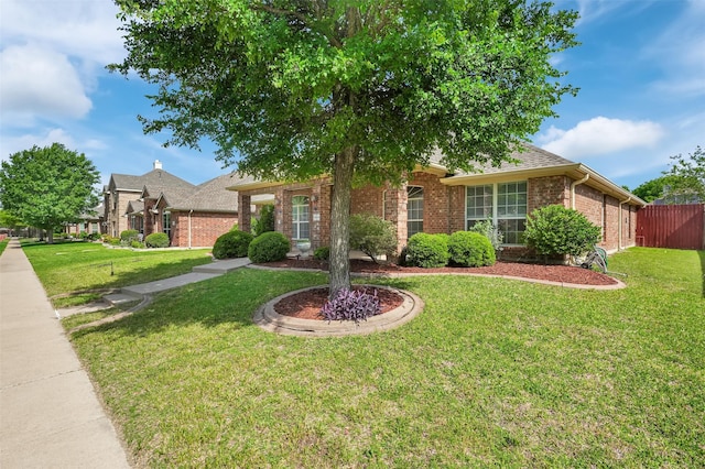 1424 Greenwich Dr, Allen, TX 75013 - view of front of house featuring brick siding and roof with shingles