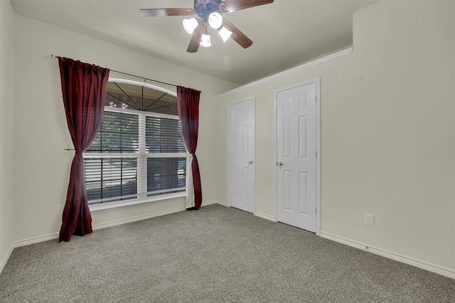 1424 Greenwich Dr, Allen, TX 75013 - empty room with carpet flooring, ceiling fan, and baseboards