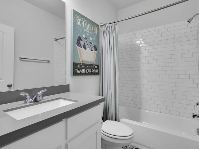 1227 Rushcroft Way, Forney, TX 75126 - bathroom with shower / tub combo, toilet, and vanity