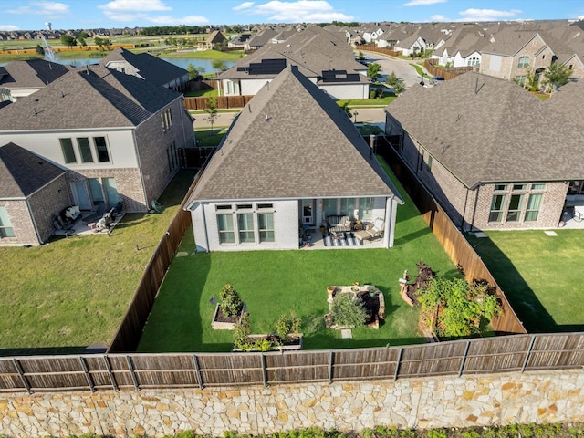 1227 Rushcroft Way, Forney, TX 75126 - aerial view of residential area with a large body of water