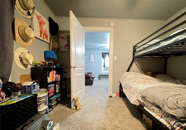 310 W Russell St, Weatherford, TX 76086 - bedroom with carpet and crown molding