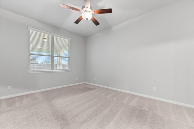 3625 Beutel Rd, Waco, TX 76655 - unfurnished room with light carpet, ceiling fan, and baseboards