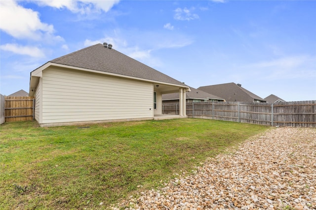 3625 Beutel Rd, Waco, TX 76655 - back of property featuring roof with shingles and a patio