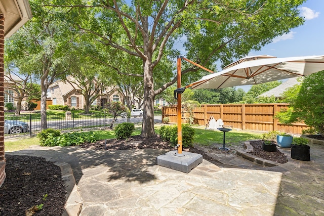 701 Mason Dr, Allen, TX 75013 - view of patio / terrace featuring fence