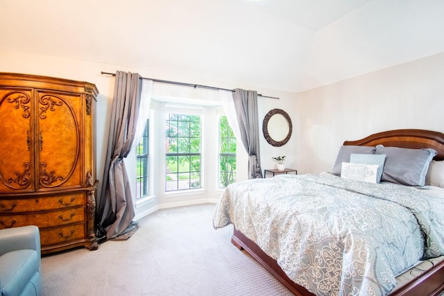 8200 Edgewater Dr, Frisco, TX 75034 - bedroom with light carpet and vaulted ceiling