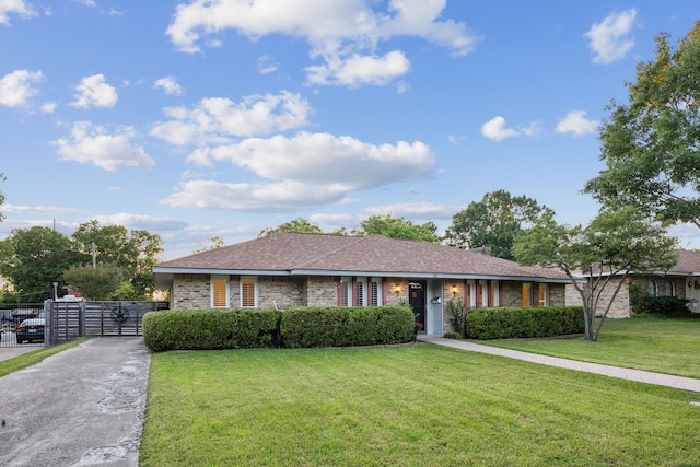 731 N Horne St, Duncanville, TX 75116 - ranch-style house with a gate and brick siding