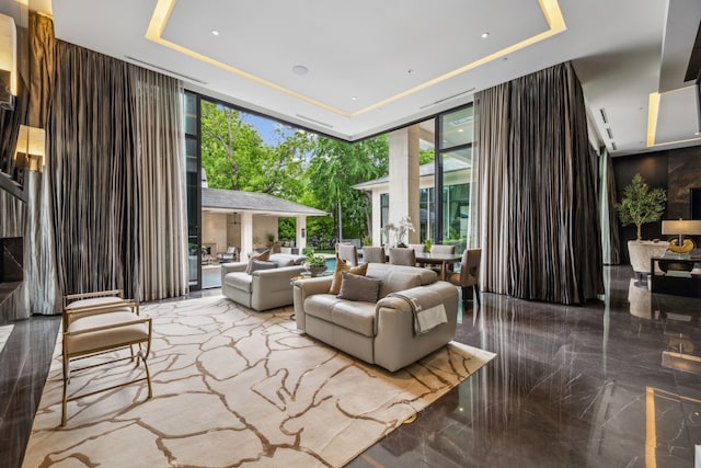 5214 Royal Ln, Dallas, TX 75229 - lobby featuring a towering ceiling and expansive windows