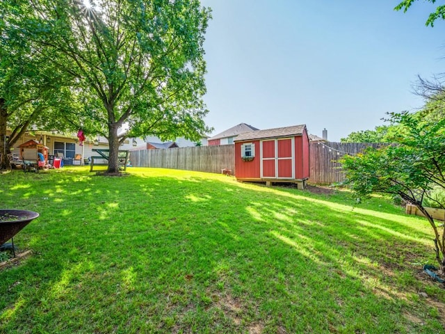 1209 Golden Eagle Ct, Aubrey, TX 76227 - view of yard with a shed and an outdoor structure