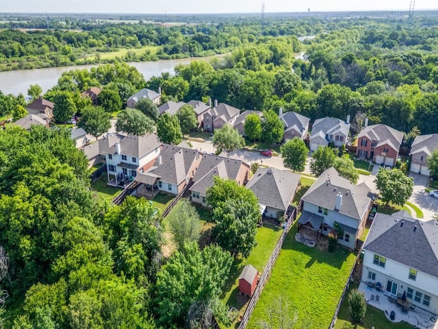 1209 Golden Eagle Ct, Aubrey, TX 76227 - aerial view of residential area featuring a large body of water