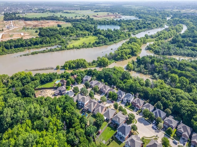 1209 Golden Eagle Ct, Aubrey, TX 76227 - aerial view of residential area with a large body of water