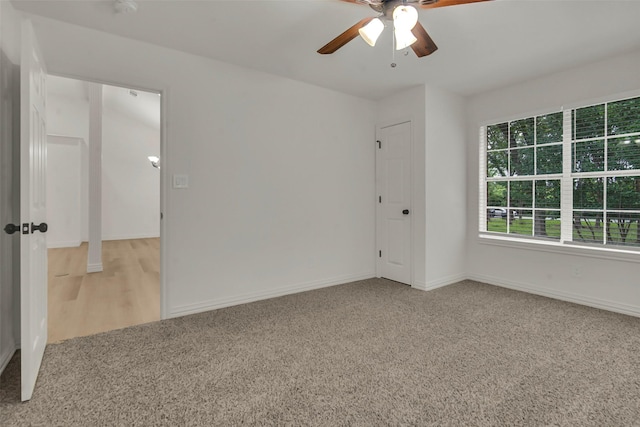 289 Cates Rd, Van Alstyne, TX 75495 - carpeted empty room with ceiling fan and baseboards