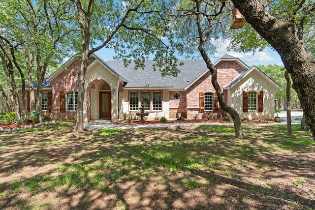 148 Arista Trl, Poolville, TX 76487 - view of front of property featuring brick siding and roof with shingles
