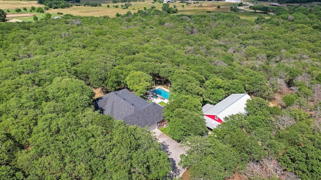 148 Arista Trl, Poolville, TX 76487 - drone / aerial view of a heavily wooded area