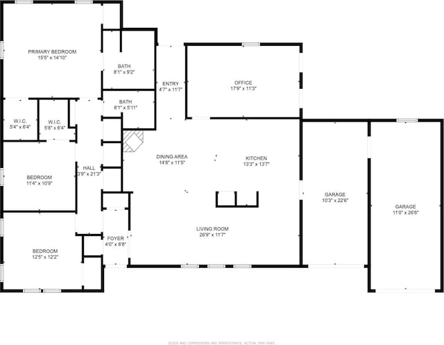 1220 Brittany Ln, Arlington, TX 76013 - floor plan / room layout