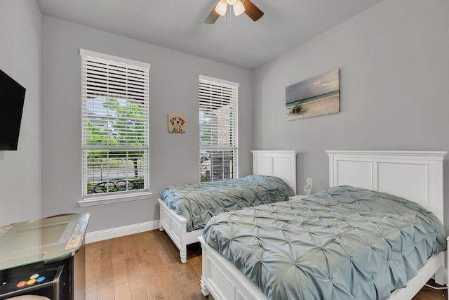 14937 Belclaire Ave, Aledo, TX 76008 - bedroom featuring wood finished floors, baseboards, and ceiling fan