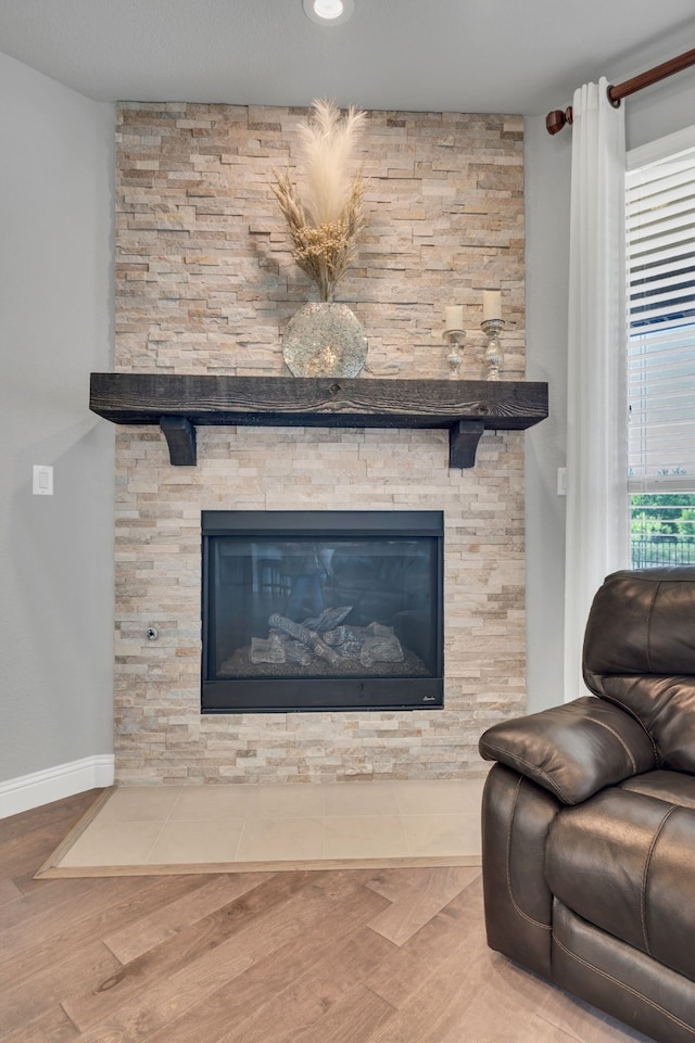 14937 Belclaire Ave, Aledo, TX 76008 - detailed view of a stone fireplace and wood finished floors