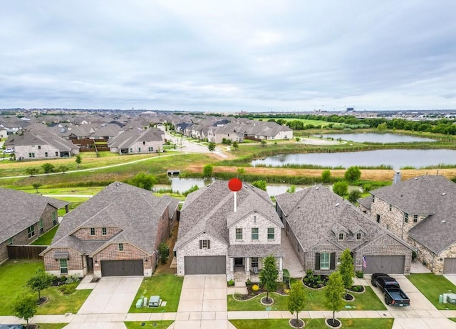 762 Corner Post Path, Celina, TX 75009 - aerial perspective of suburban area featuring a nearby body of water