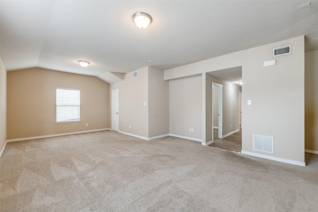 5844 Sunny Meadow Ln, Grand Prairie, TX 75052 - unfurnished room with carpet, lofted ceiling, and baseboards
