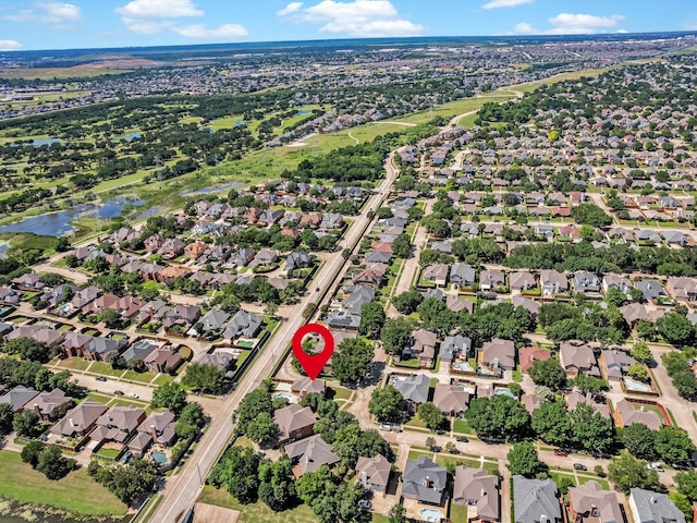 1457 Susan Ln, Carrollton, TX 75007 - aerial view of property's location with nearby suburban area and a large body of water