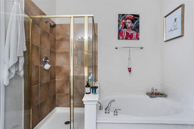 4503 Aspen Glen Rd, Plano, TX 75024 - bathroom with a stall shower and a bath