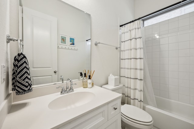 2812 Quill Ln, Northlake, TX 76247 - full bath with toilet, shower / tub combo, and vanity